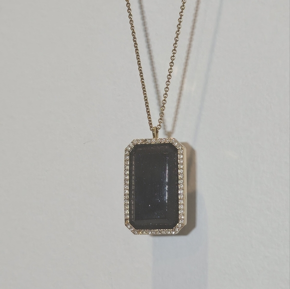 Kate Spade Dark Navy Stone Pendant - Picture 3 of 5